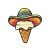 Mexican Ice Cream Hat Vinyl Car Decal Sticker – Waterproof & UV-Resistant 8"