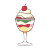 Italian Ice Cream Vinyl Car Decal Sticker – Waterproof & UV-Resistant 8"