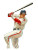 Swinging Baseball Player Vinyl Car Decal Sticker – Waterproof & UV-Resistant 8"