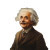 Einstein Smiling Vinyl Car Decal Sticker – Waterproof & UV-Resistant 8"