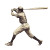 Baseball Player Swing V2 Vinyl Car Decal Sticker – Waterproof & UV-Resistant 8"