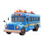Police Bus Cartoon Vinyl Car Decal Sticker – Waterproof & UV-Resistant 8"