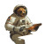 Astronaut Bear V4 Vinyl Car Decal Sticker – Waterproof & UV-Resistant 8"