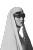 Retro-Futuristic Fashion Model Vinyl Car Decal Sticker – Waterproof & UV-Resistant 8"