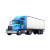 Cute Semi-Truck Icon Vinyl Car Decal Sticker – Waterproof & UV-Resistant 8"