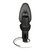 Secure Fit Threaded Light Pole Base | Teardrop Shape, Black, Stainless Steel
