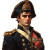 Modern Napoleon Portrait Vinyl Car Decal Sticker – Waterproof & UV-Resistant 8"