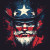 Patriot T-Shirt Vinyl Car Decal Sticker – Waterproof & UV-Resistant 8"