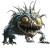 Scary Medieval Monster Vinyl Car Decal Sticker – Waterproof & UV-Resistant 8"