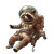 Raccoon Astronaut Vinyl Car Decal Sticker – Waterproof & UV-Resistant 8"