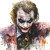 Watercolor Joker Vinyl Car Decal Sticker – Waterproof & UV-Resistant 8"