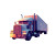 Low Poly Truck Vinyl Car Decal Sticker – Waterproof & UV-Resistant 8"