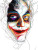 Abstract Joker Face Vinyl Car Decal Sticker – Waterproof & UV-Resistant 8"