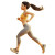 Running Fitness Woman Vinyl Car Decal Sticker – Waterproof & UV-Resistant 8"