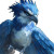 Blue Jay Hybrid Vinyl Car Decal Sticker – Waterproof & UV-Resistant 8"