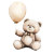 Teddy Bear Balloon Vinyl Car Decal Sticker – Waterproof & UV-Resistant 8"