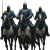 Medieval Cavalry Vinyl Car Decal Sticker – Waterproof & UV-Resistant 8"