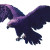 Purple Giant Eagle Vinyl Car Decal Sticker – Waterproof & UV-Resistant 8"