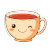 Smiling Tea Cup Vinyl Car Decal Sticker – Waterproof & UV-Resistant 8"