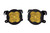Illuminate the Night with Diode Dynamics Stage Series Sport Yellow LED Fog Lights | SAE-Compliant, 1300 Lumens, Round Bezel