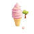 Pink Ice Cream Cone V2 Vinyl Car Decal Sticker – Waterproof & UV-Resistant 8"