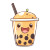 Smiling Boba Tea Vinyl Car Decal Sticker – Waterproof & UV-Resistant 8"