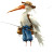 Cartoon Stork Fisherman Vinyl Car Decal Sticker – Waterproof & UV-Resistant 8"