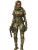 Steampunk Female Soldier Vinyl Car Decal Sticker – Waterproof & UV-Resistant 8"