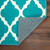 Crystal Art Gallery Teal Carpet | Stylish Durable 5' x 7' Waterproof Rug