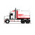 Heavy Truck Icon Vinyl Car Decal Sticker – Waterproof & UV-Resistant 8"