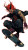 Samurai Skater Vinyl Car Decal Sticker – Waterproof & UV-Resistant 8"