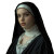 Mysterious Modern Nun V2 Vinyl Car Decal Sticker – Waterproof & UV-Resistant 8"