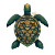 Intricate Turtle Shell Vinyl Car Decal Sticker – Waterproof & UV-Resistant 8"
