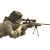 Vintage Female Sniper Vinyl Car Decal Sticker – Waterproof & UV-Resistant 8"
