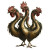 Chicken Hydra Vinyl Car Decal Sticker – Waterproof & UV-Resistant 8"