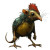 Rat-Chicken Hybrid Vinyl Car Decal Sticker – Waterproof & UV-Resistant 8"