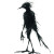 Ebony Bird Creature Vinyl Car Decal Sticker – Waterproof & UV-Resistant 8"