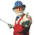 Golfing Uncle Sam Vinyl Car Decal Sticker – Waterproof & UV-Resistant 8"