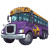 Vikings School Bus Vinyl Car Decal Sticker – Waterproof & UV-Resistant 8"