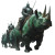 Medieval Rhino Riders Vinyl Car Decal Sticker – Waterproof & UV-Resistant 8"