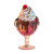 Glittery Ice Cream Sundae Vinyl Car Decal Sticker – Waterproof & UV-Resistant 8"