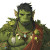 Half Orc Druid Vinyl Car Decal Sticker – Waterproof & UV-Resistant 8"