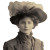 19Th Century Woman Vinyl Car Decal Sticker – Waterproof & UV-Resistant 8"