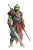 Warrior Grinch Sketch Vinyl Car Decal Sticker – Waterproof & UV-Resistant 8"
