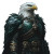 Armored Eagle Logo Vinyl Car Decal Sticker – Waterproof & UV-Resistant 8"