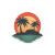 Modern Island Logo Vinyl Car Decal Sticker – Waterproof & UV-Resistant 8"