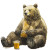 Big Bear With Honey Vinyl Car Decal Sticker – Waterproof & UV-Resistant 8"
