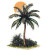 Palm Tree Sun Vinyl Car Decal Sticker – Waterproof & UV-Resistant 8"