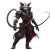Daemonic Catfolk Tiefling Vinyl Car Decal Sticker – Waterproof & UV-Resistant 8"