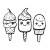 Kawaii Cartoon Ice-Cream Vinyl Car Decal Sticker – Waterproof & UV-Resistant 8"